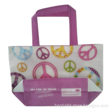 Lunch bag in nonwoven, colorful, convenient and washable, fashion design